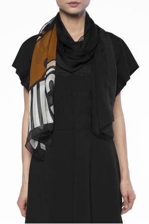 Logo-printed scarf, zdjęcie 2 Logo-printed scarf od Moschino